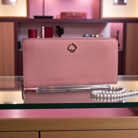 Kate Spade Blush Pink Zipper Wallet - Picture 1 of 8